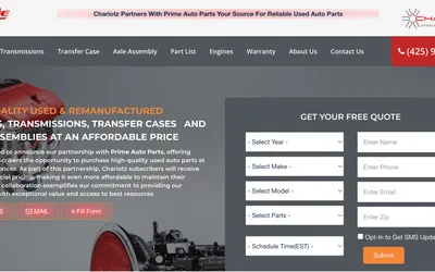 Introducing the Chariotz Parts Finder Powered by Prime Auto Parts: Your Ultimate Source for Quality Used & Remanufactured Auto Parts